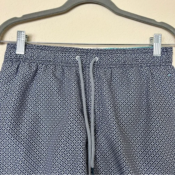 TED BAKER GEOMETRIC NAVY SWIM TRUNKS SIZE 2 (36) US. - Picture 4 of 10